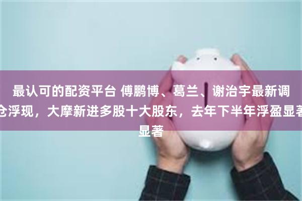 最认可的配资平台 傅鹏博、葛兰、谢治宇最新调仓浮现，大摩新进多股十大股东，去年下半年浮盈显著