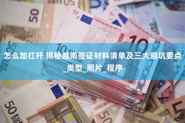 怎么加杠杆 揭秘越南签证材料清单及三大避坑要点_类型_照片_程序