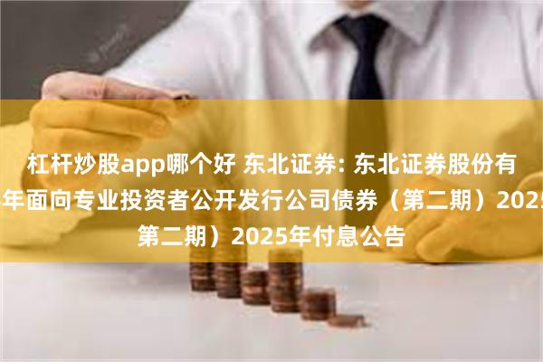 杠杆炒股app哪个好 东北证券: 东北证券股份有限公司2024年面向专业投资者公开发行公司债券(第二期)2025年付息公告