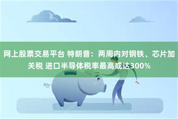 网上股票交易平台 特朗普：两周内对钢铁、芯片加关税 进口半导体税率最高或达300%