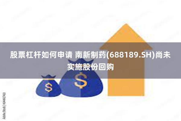 股票杠杆如何申请 南新制药(688189.SH)尚未实施股份回购