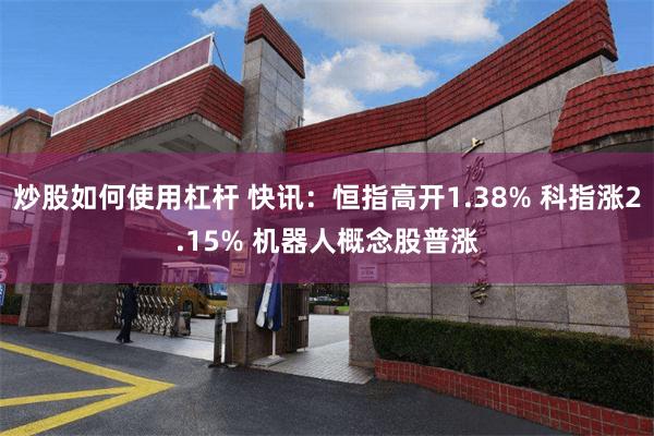 炒股如何使用杠杆 快讯：恒指高开1.38% 科指涨2.15% 机器人概念股普涨