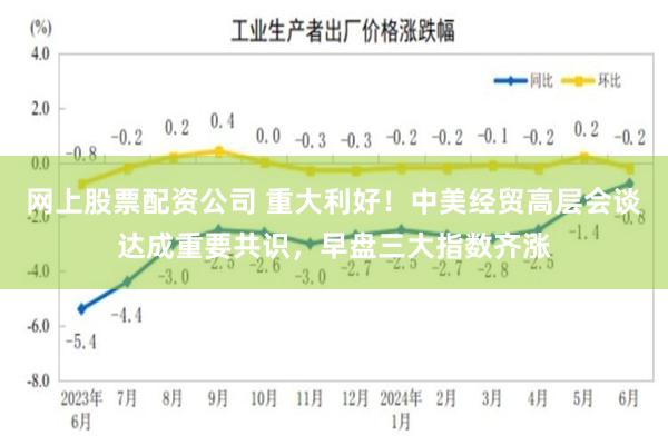 网上股票配资公司 重大利好！中美经贸高层会谈达成重要共识，早盘三大指数齐涨