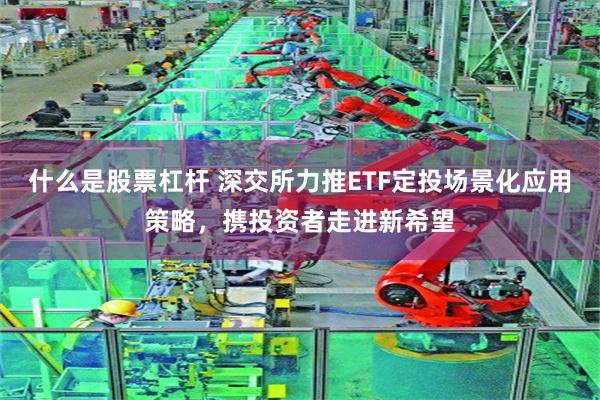 什么是股票杠杆 深交所力推ETF定投场景化应用策略,携投资者走进新希望