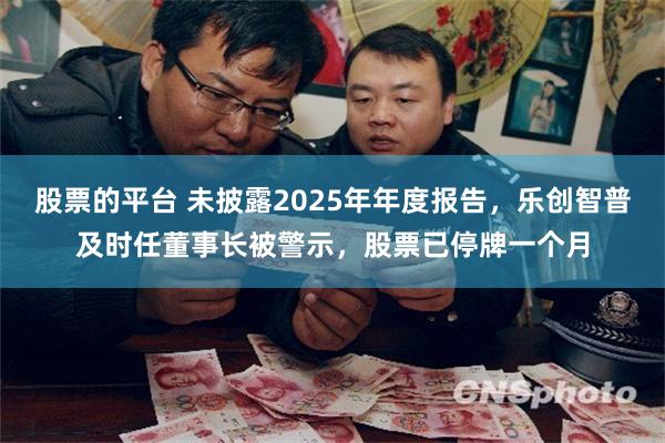股票的平台 未披露2025年年度报告，乐创智普及时任董事长被警示，股票已停牌一个月