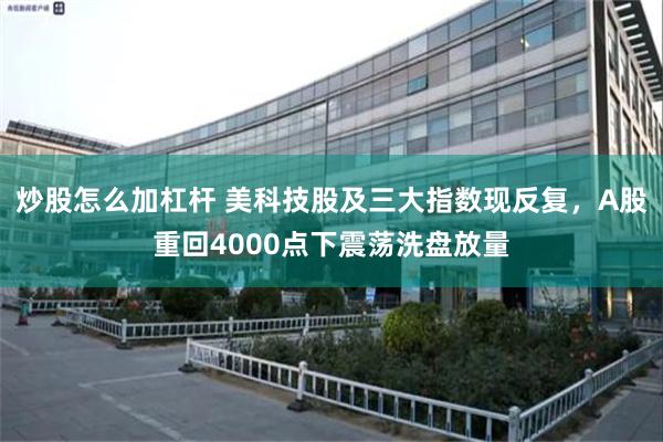 炒股怎么加杠杆 美科技股及三大指数现反复，A股重回4000点下震荡洗盘放量