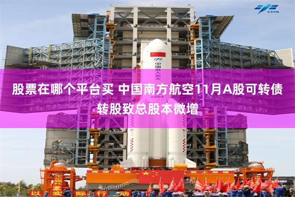 股票在哪个平台买 中国南方航空11月A股可转债转股致总股本微增