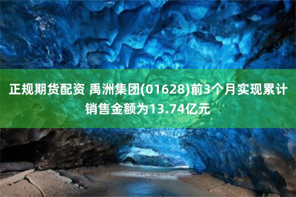 正规期货配资 禹洲集团(01628)前3个月实现累计销售金额为13.74亿元