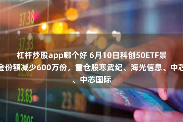 杠杆炒股app哪个好 6月10日科创50ETF景顺基金份额减少600万份,重仓股寒武纪、海光信息、中芯国际