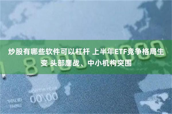 炒股有哪些软件可以杠杆 上半年ETF竞争格局生变 头部鏖战、中小机构突围