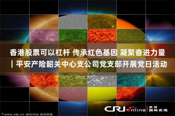 香港股票可以杠杆 传承红色基因 凝聚奋进力量｜平安产险韶关中心支公司党支部开展党日活动