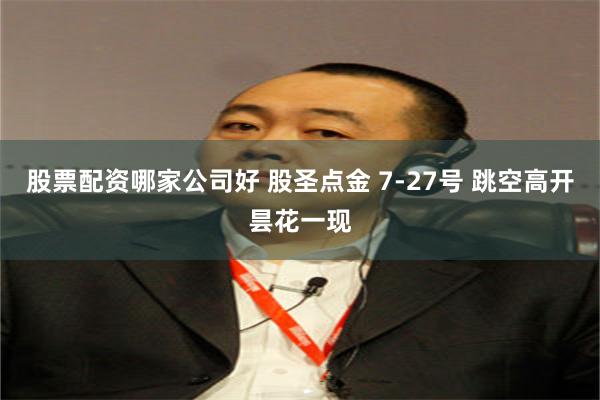 股票配资哪家公司好 股圣点金 7-27号 跳空高开昙花一现